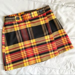 Plaid Mini Skirt